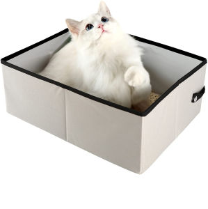 Edenpetz Foldable Cat Simple Folding Litter Box Waterproof Outdoor Portable Large Pet Cat Travel Toilet EFCAT