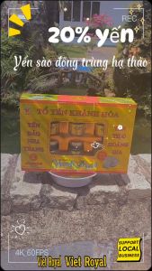 Hộp 6 hũ yến sào đông trùng hạ thảo 20% yến VietRoyal 70ml