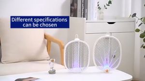 Vermax Electric Mosquito Swatter Rechargeable Lamok Killer Foldable Mosquito Killer Racket