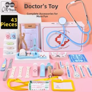 Wooden Realistic Medical Role Play Set