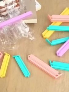 10Pcs Portable New Kitchen Storage Food Snack Seal Sealing Bag Clips Sealer Clamp Plastic Tool Kitchen Accessories