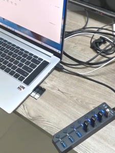 7 Ports USB Port Extension 3.0 High Speed USB Hub For Laptop Multiple Usb Hub Spliter With Switch