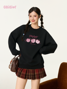 Gbiaior | Cute Cartoon Printed Loose Sweatshirt