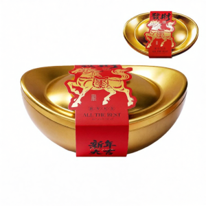 Hộp Quà Tết Sang Trọng với Kẹo Dẻo Bánh Quy Đặt Hàng Theo Yêu Cầu