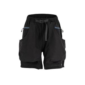 Loose Mens Outdoor Five-Quarter Shorts with Large Pockets American Style Workwear Utility Pants Summer Season Straight Leg