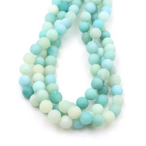 Natural Stone Dull Polish Amazonite Matte Onyx Loose Beads for Jewelry Making DIY Bracelet Necklace 4 6 8 10mm Spacer Bead 15"