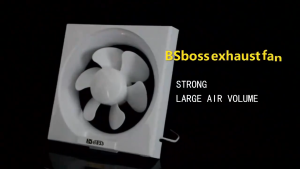 HOL Wall Mounted Exhaust Fan 10 Inch Strong Wind Quiet Easy installation Living Room Bathroom Kitchen Duct Air Vent Ventilation Louver Extractor Window Exhaust fan