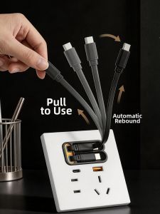 jabra | Gallium Nitride 20W Fast Charging AC Panel with A+C Ports 80CM Cable