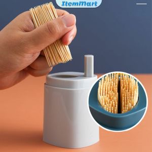 ItemMart Creative Automatic Toothpick Holder Container Household Toothpick Box Table Toothpick Storage Box