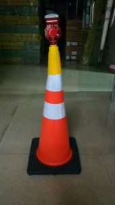 RED Led Solar Traffic Road Barricade Warning Light BL-1140S for Traffic Cone
