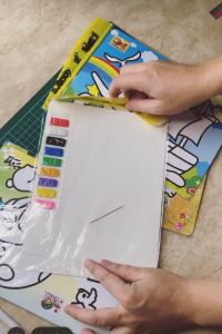 4pcs Buku Gambar Pasir Berwarna Edukatif Seni Lukisan G-389