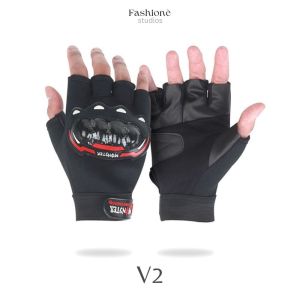 Sarung Tangan Motor Half Finger Batok Pria Dewasa Anti Slip Sarung Tangan Motor Setengah Jari Cowok