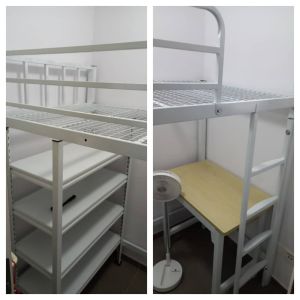Loft bed customize helper loft bed customize with table and shelf Singapore