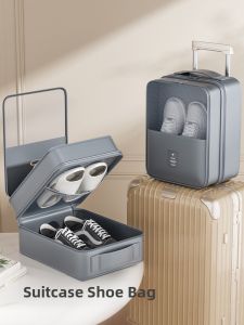 Travel Shoe Storage Organizer Box Transparent Space Saving Car Trunk Non-Occupying Shoe Storage Solution Plastic Material