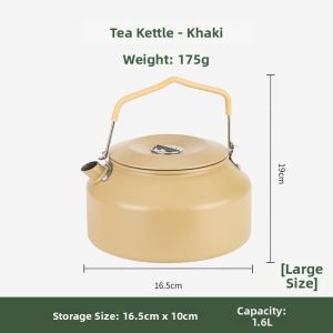 PATGEAR | Outdoor Portable Large Capacity Kettle 1L