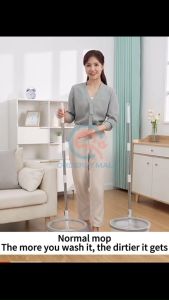 Hisoa Round Self Wash Spin Mop 360 Clean Sewage Separation mop Wet and Dry Self Wash Spin Mop With Turbo Flushing Bucket 2 in1 Set Mop for Floor Cleaning for Household Cleaning
