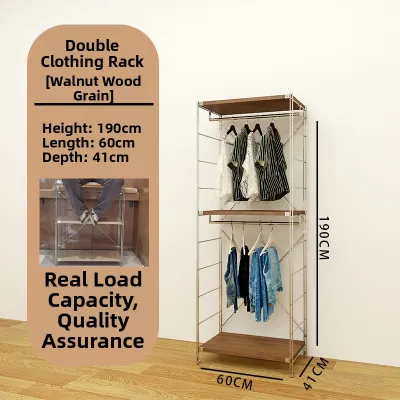 Home Open Closet Wardrobe Storage Clothes Rack
