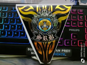 SRB Tribal Design for Hondabeat v2 front Vinyl Sticker