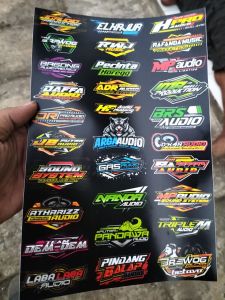 STIKER AUDIO | STIKER SOUND SYSTEM VINYL | STIKER AUDIO ANTI AIR | STIKER VINYL  STIKER AUDIO | STIKER BAHAN VINYL
