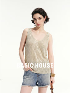 Basic House | Summer Fashion Shimmer Tank Top
