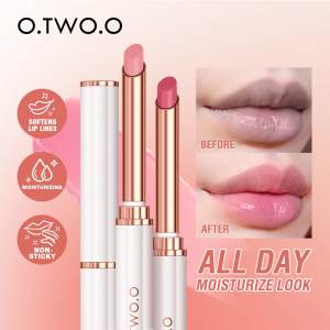 O.TWO.O | O.TWO.O Color Changing Lipstick Moisturizing Lip Balm Nourising Long Lasting Lip Gloss Natural Beeswax Lip Care Cosmetics
