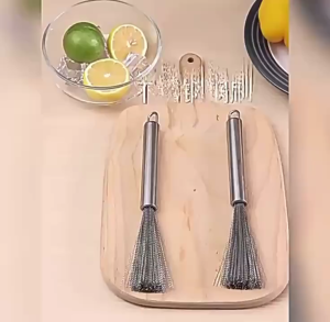 Sikat Lidi Stainless Steel Pembersih Wajan Panci Wok Piring Multi