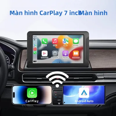 Màn Hình CarPlay Di Động Đa Năng Đầu Phát Đa Phương Tiện Ô Tô Không Dây Tích Hợp Android Auto Màn Hình Cảm Ứng Dành Cho Tất Cả Các Loại Xe