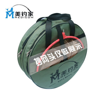 Thickened Double Layer Waterproof round Fishing Bag Multi-Functional Handheld Fishing Gear Bag Net Handbag for Outdoor Camping Travel