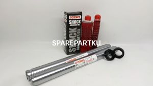 (HEMAT) 5TL PAKET AS SHOCK DEPAN MIO SPORTY + 2 PCS OLI SOK YAMAHA + 2 PCS SEAL SHOCK DEPAN + 2 PCS TUTUP ABU MIO SMILE / SATU SET SOK DEPAN / AS SOK DEPAN / SIL SHOK / SEL SOK / TUTUP DEBU / SHOCKBRAKER / SHOCK DEPAN MIO