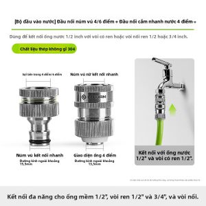 Lutian | Phụ Kiện Ống Nước Kết Nối Nhanh Inox