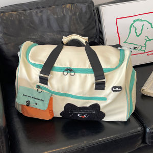 กระเป๋าเดินทางแบบสะพายไหล่ความจุขนาดใหญ่สำหรับเดินทางระยะสั้น กระเป๋าใส่เสื้อผ้าแบบพกพา กระเป๋าใส่เสื้อผ้าสำหรับเดินทางแบบพับได้ กระเป๋าเดินทางแบบพกพา