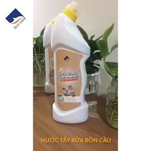 Nước tẩy rửa bồn cầu hữu cơ ECOCARE 1L chiết xuất từ Bồ hòn kết hợp tinh dầu Quế giúp diệt khuẩn khử mùi hiệu quả