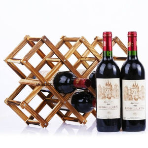 Stackable Wine Storage Shelves 6/10 Bottles Wooden Wine Shelves Home Bar Utensils Wine Cabinets Bar Tools Wine Bottle Holder