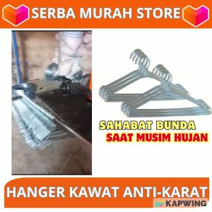Serba Murah Store - Paket Usaha Hanger Kawat Anti Karat Isi 500pcs Super Murah Dapat Banyak Stainles