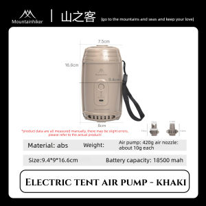 Mountainhiker | MOUNTAINHIKER Mini Inflatable Pump with Lights Wireless Air Compressor Inflate Deflate Air Pumps for Hiking Camping Equipment