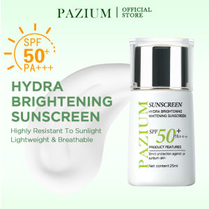 PAZIUM Sunscreen Whitening Hydrating Sunscreen UV Protection Isolation SPF50+ PA+++ Skincare Sunscreen Acne-Prone Waterproof Sunblock Sunscreen 25ml 防曬霜