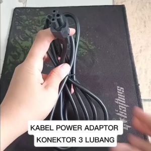 V199 ORI 1.5M KABEL POWER ADAPTOR UNIVERSAL LAPTOP LISTRIK ELEKTRONIK ELEKTRIK 3 PIN LUBANG BULAT CH