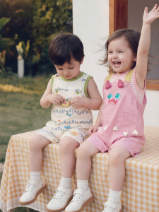 DUDUJIA | Bộ Áo Thun Mỏng và Quần Shorts Cho Bé Trai và Bé Gái Mùa Hè