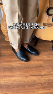 Sepatu Loafers Pria Formal Slip On Kulit Fordza D335