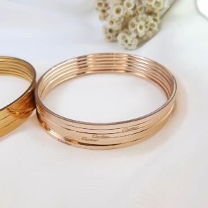 Gelang Titanium Kroncong Polos Tebal 2 mm Perhiasan Wanita Dewasa Dan Remaja Anti Luntur Isi 6 pcs