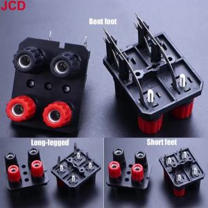 JCD | Jack Âm Thanh Ngoài 4 Chân Kiểu Cong WP4-10A Đầu Nối Ổ Cắm 4 Chân Bộ Khuếch Đại Loa Đầu Nối Chuối Đầu Nối Vít Khối Đấu Dây