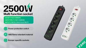 Stop Kontak Sultan USB Type C: Terminal Sambungan Anti Panas 10A 250V 2500W 3-10 Lubang Steker Saklar