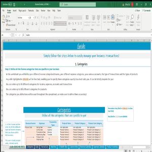 Akaun Perniagaan Untung & Rugi Perbelanjaan & Pendapatan Automatik Excel Templates