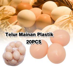 Mainan Telur Palsu Ayam / Telur Mainan Plastik Isi 20pcs