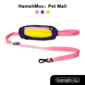 HamshMoc Adjustable Pet Dog Walking Leash Strong Dog Lead Pet Accessories with Storage Bag Durbale Secure Hook for Running Walking Hiking