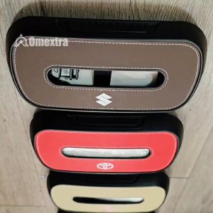 Ultrafiber Tissue Box Omextra: Tempat Tisu Mobil Sunvisor Sunroof Clip