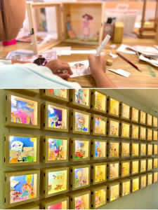 Modern Simplified Decorative Wall Art for Kindergarten School Cultural Theme Nursery Art Area Corridor Stairway Decoration Materials