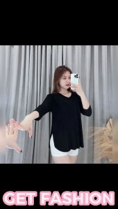 GET FASHION - Kaos Oversize Lengan 7/8 & Kaos Wanita Jumbo