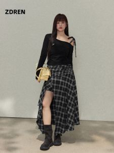 ZHANGDAREN | Bộ Trang Phục Mùa Thu Kích Thước Lớn Phong Cách Retro