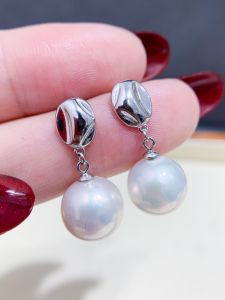 Fashionable 925 Silver Pearl Earring DIY Parts round Bar Golden And Silver Drop Earring Backing Fresh out New Jewelry Accessories